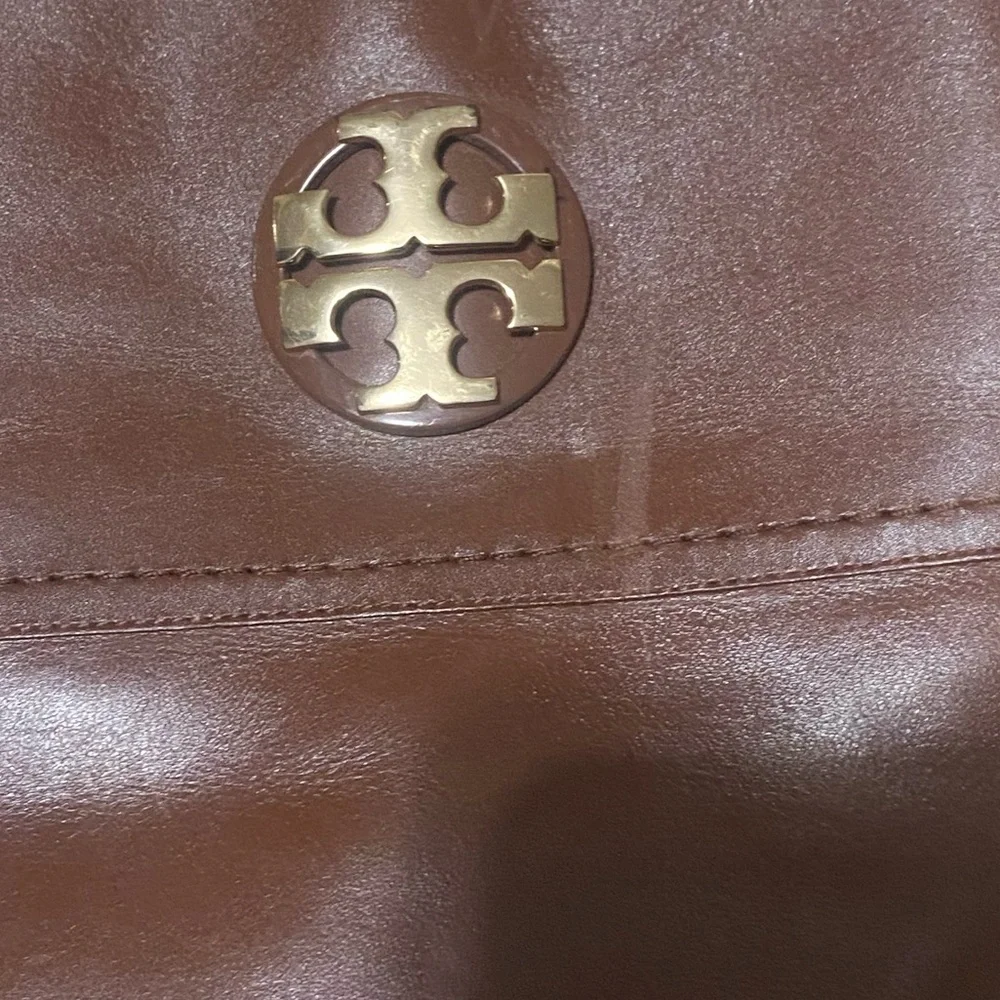 Tory Burch Eloise riding  Brown Leather boots Exelent condition. Long 18 inch - Picture 10 of 13